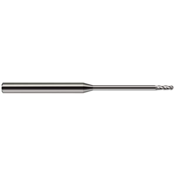 Harvey Tool Miniature End Mill 4 Flute Ball, 0.0470" (3/64) 861247